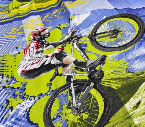 Бязь 150см Фрирайд 1 син, рис.19788/1