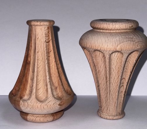 Высота 150 Н-03-077 Ножка резная "Фонарь" A150, D86, d45 Бук