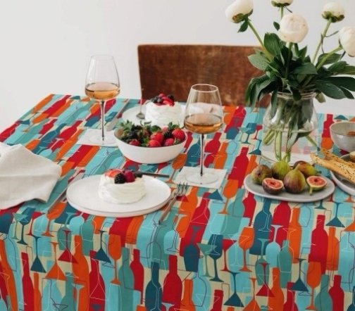 Скатерть рогожка 145х180 "Vse DOMA" Банкет