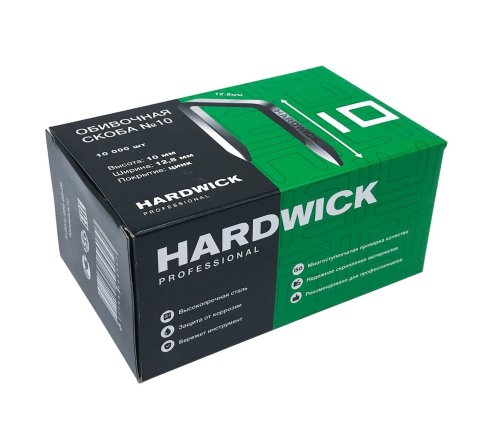 Скоба HARDWICK 80/10 (20 кг 20 боксов по 10тыс шт)