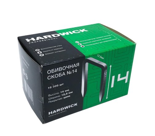 Скоба HARDWICK 80/14(16 кг 10 боксов по 10тыс шт)